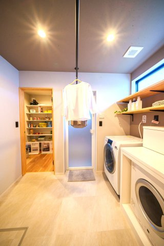 焼津市大住モデルハウスのランドリースペース