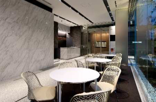 クロスオフィス内幸町のロビー