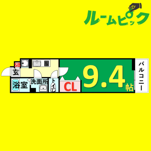 リブリ・アルコバレーノ　名古屋市賃貸　仲介手数料無料の間取り