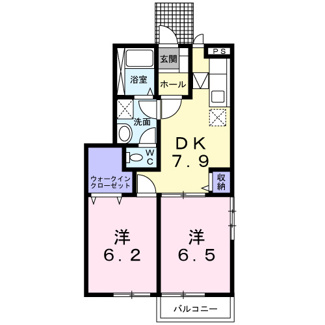【間取り】 | エランドールＣ | 間取図