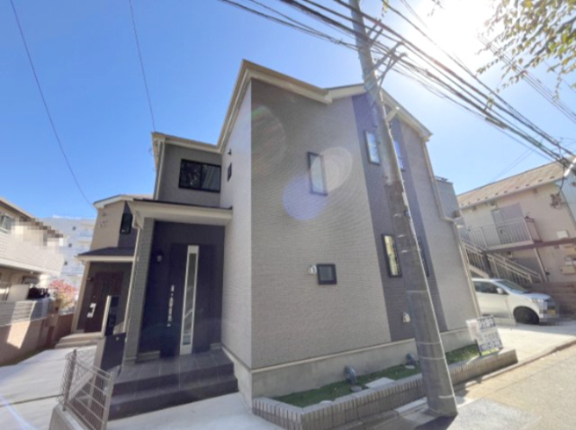 祝：成約済み　八王子市　北野町　新築戸建て　６期の外観|通勤・通学に便利な「北野」駅から徒歩3分の新築戸建てです。～仲介手数料無料☆八王子ひなた不動産～　八王子市北野町　新築戸建て