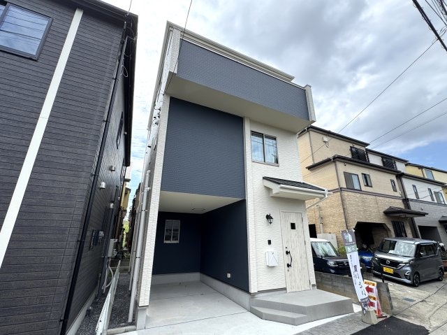 市川市稲荷木２丁目新築戸建の外観|A号棟外観・完成済み内覧可能です！