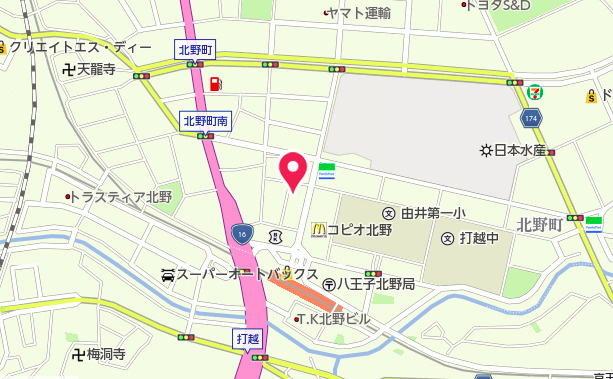 『八王子市新築戸建て』八王子市北野町547-11【仲介手数料無料】　６期の地図|～仲介手数料無料☆八王子ひなた不動産～　八王子市北野町　新築戸建て