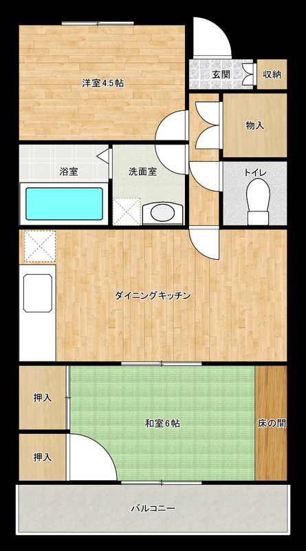 プラザ天王台の間取り
