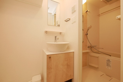 【独立洗面台】 | エスリード大阪デュアルゲート | 独立洗面化粧台が付いています