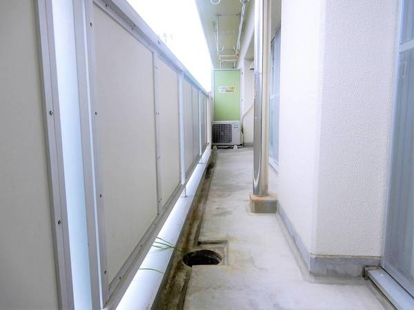 ビレッジハウス植田1号棟のバルコニー|ビレッジハウスの同一物件・同一タイプの間取りの写真です