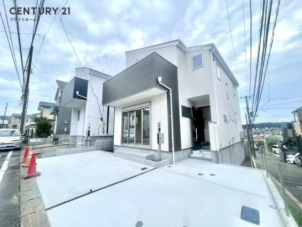 横浜市旭区金が谷１丁目の新築一戸建の外観|陽当りの良さが伝わります！
是非、現地にてご確認下さい。