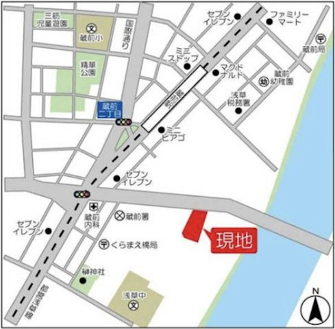 BLESS蔵前の地図