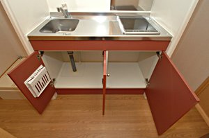 レオパレスメルベーユ毛呂山のキッチン|キッチンでお料理をお楽しみください