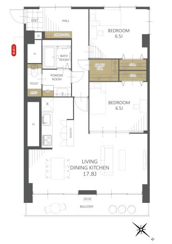 【間取り】グランドハイツ仙台 