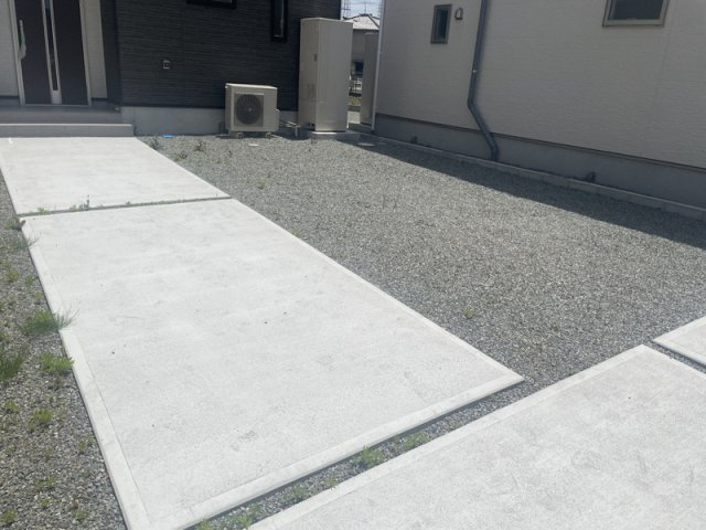 網干区大江島戸建の駐車場