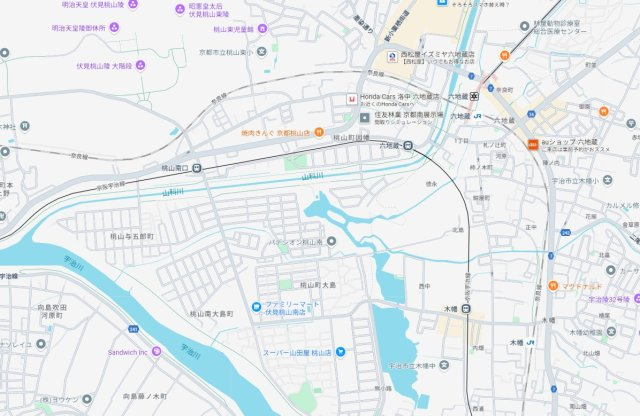 京都市伏見区桃山町大島　第3期　新築一戸建ての地図