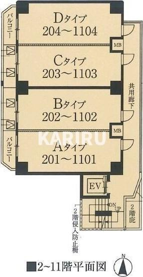 グランドロアール南巽の区画図