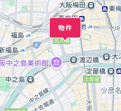 アーバネックス堂島の地図