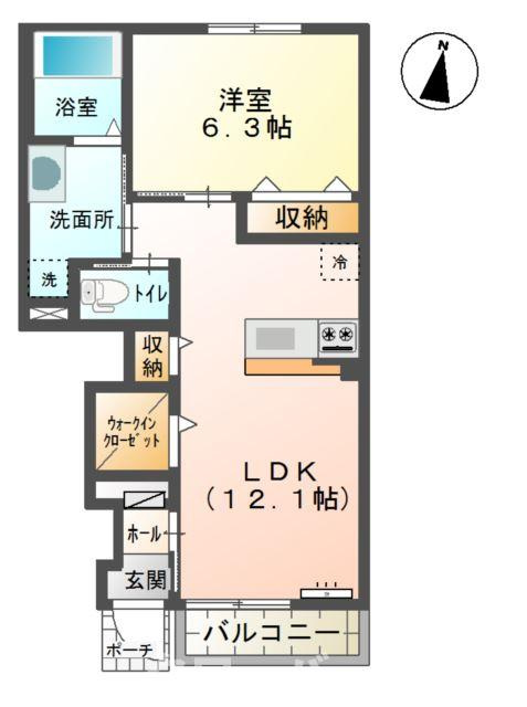 キャロット　Ｂの間取り