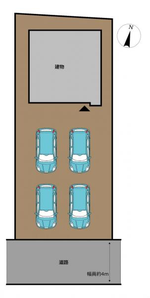 八戸市大字妙字間山の区画図