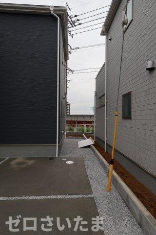 《仲介手数料無料》岩槻区西原台２丁目4新築一戸建てリーブルガーデンの外観|撮影日 2025年10月31日 14:00 雨