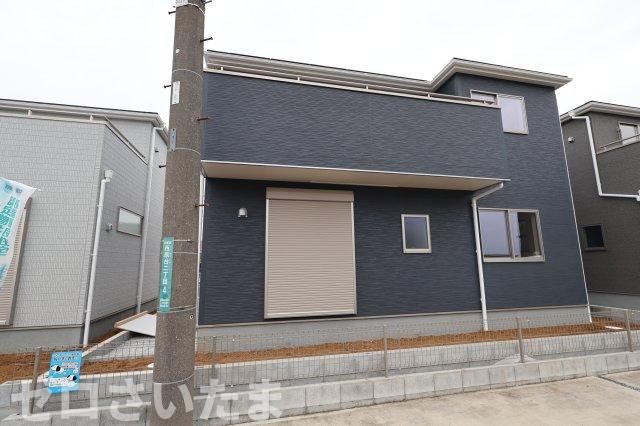 《仲介手数料無料》岩槻区西原台２丁目4新築一戸建てリーブルガーデンの外観|撮影日 2025年10月31日 14:00 雨