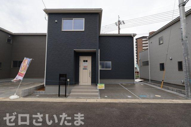 《仲介手数料無料》岩槻区西原台２丁目4新築一戸建てリーブルガーデンの外観|撮影日 2025年10月31日 14:00 雨