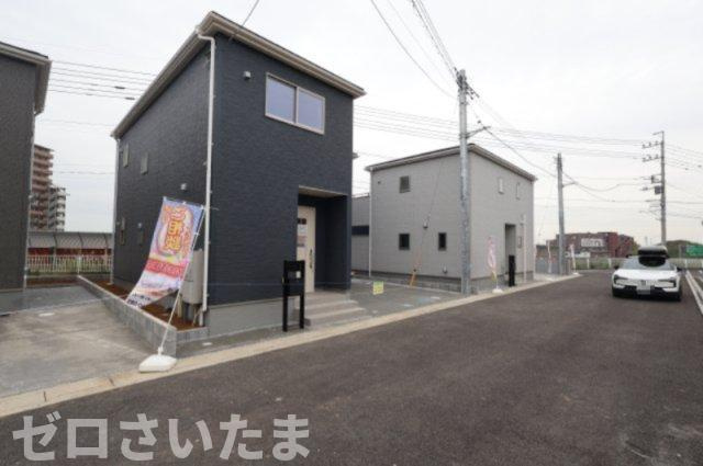 《仲介手数料無料》岩槻区西原台２丁目4新築一戸建てリーブルガーデンの外観|撮影日 2025年10月31日 14:00 雨