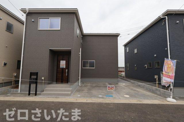 《仲介手数料無料》岩槻区西原台２丁目4新築一戸建てリーブルガーデンの外観|撮影日 2025年10月31日 14:00 雨
