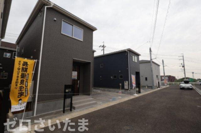 《仲介手数料無料》岩槻区西原台２丁目4新築一戸建てリーブルガーデンの外観|撮影日 2025年10月31日 14:00 雨