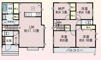 【間取り】 | 厚木市酒井　新築分譲住宅　全2棟
