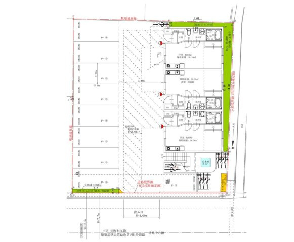 滋賀県守山市守山4丁目　1棟マンションの区画図