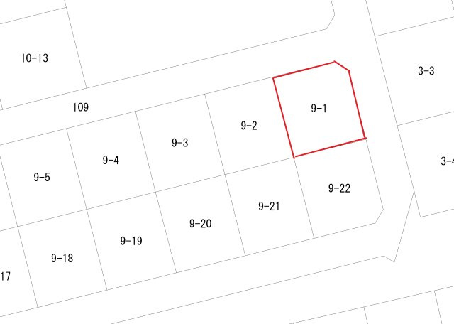富士見台2丁目売地の土地図