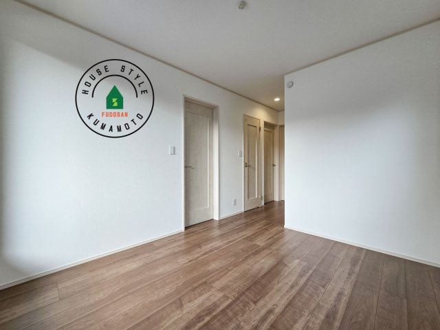 菊池郡大津町杉水第1-3棟（B号棟）の和室|将来的に、琉球畳を引きまして和室風にすることも可能です。