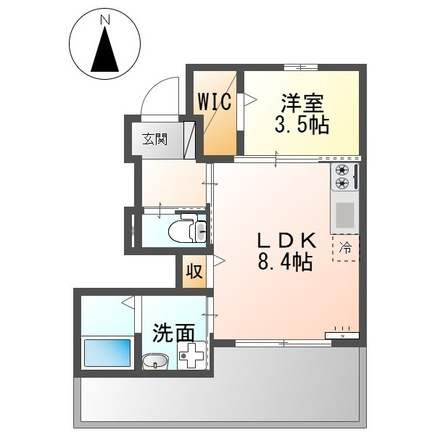 熊本市南区島町４丁目のアパートの間取り