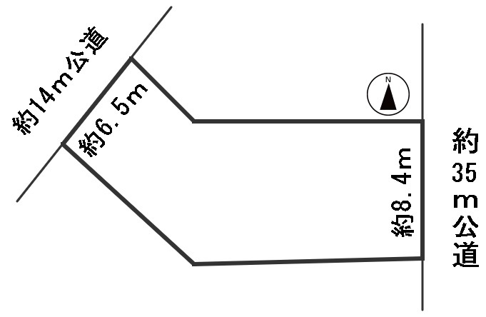 ６４４１４　岐阜市金町１丁目土地の区画図