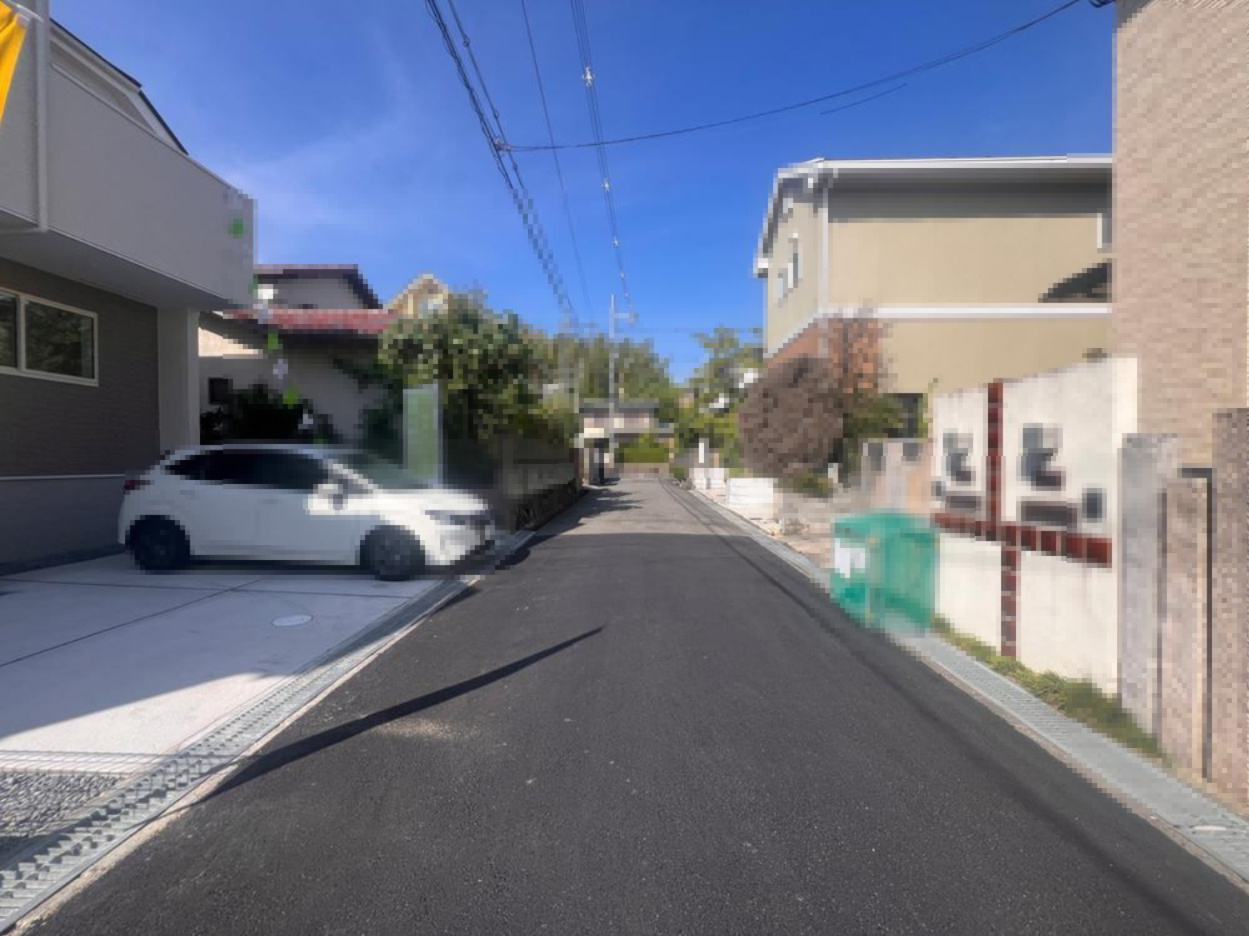 渚東町　新築一戸建ての前面道路含む現地写真|■物件内覧・資金計画相談・住宅ローン相談、リフォーム相談、お問合せ受付中■
※当日・翌日のご内覧、ご相談はお電話でのお問合せがスムーズです！