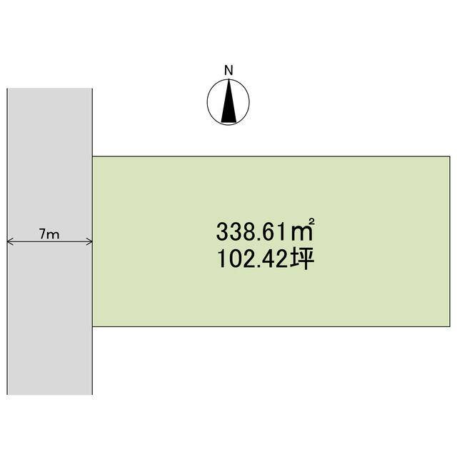 中村4丁目　売土地の区画図