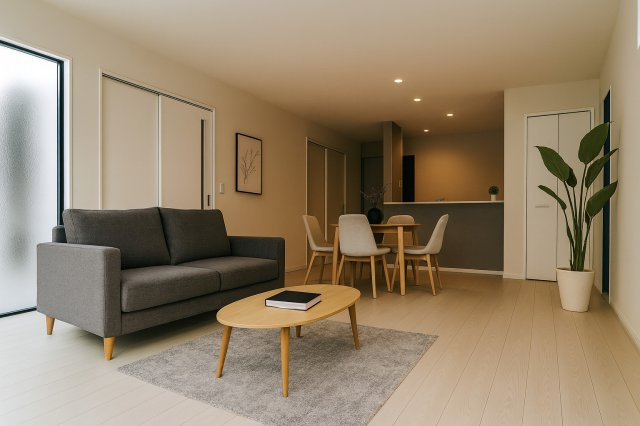 【居間・リビング】 | ◆本日、ご案内可能です◆日佐５丁目３期２号棟 | ※バーチャルイメージです※