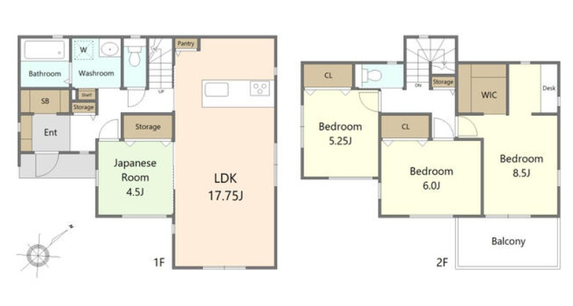 「お車3台駐車可」「敷地60坪以上」秋葉台2期 1棟の間取り