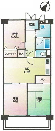 パレス朝霧ヶ丘の間取り