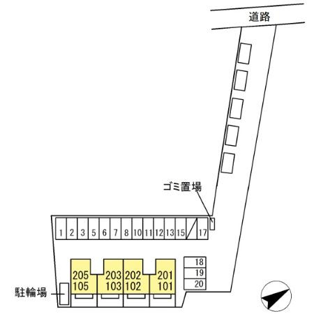 ストークシャルム原田の区画図