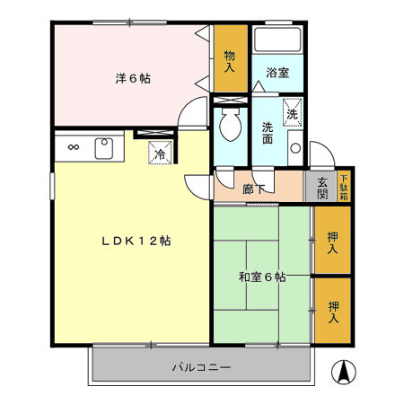 【間取り】 | ハイツサンバレー