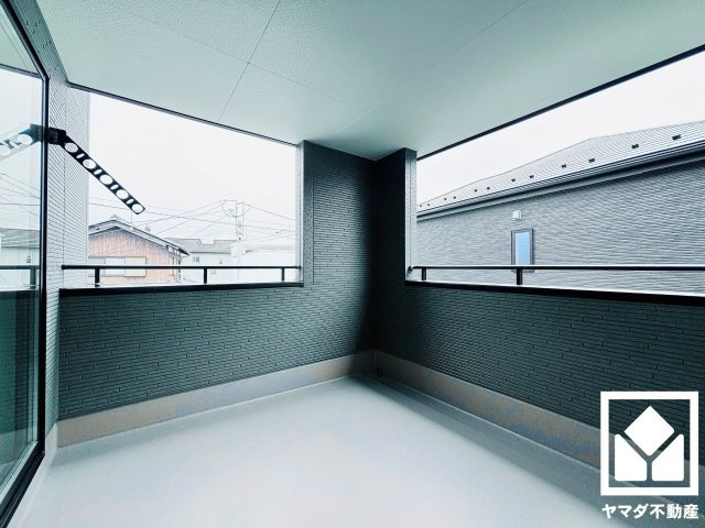 草津市橋岡町　3期　1号棟のバルコニー|8月17日　現地写真更新