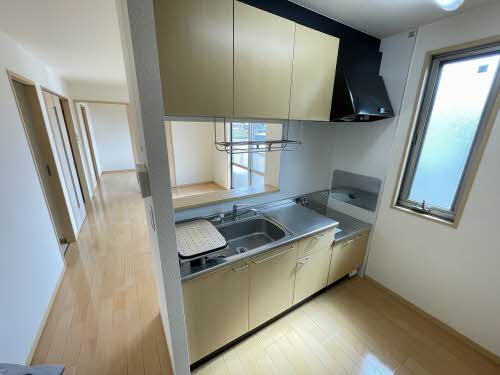 熊本市南区孫代町のアパートのキッチン