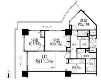 【間取り】 | シティゲートタワー千里中央