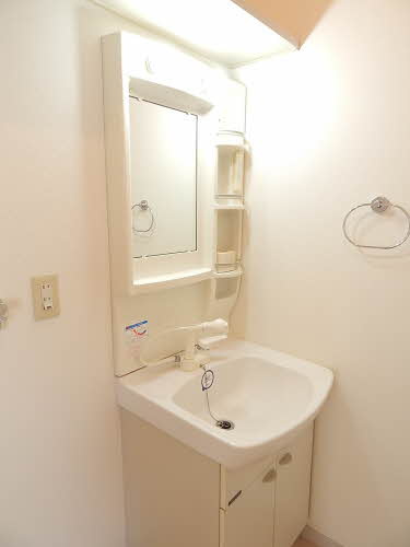 熊本市南区平成１丁目のアパートの独立洗面台