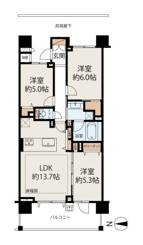 ブランズ宮崎台オンザテラスの間取り