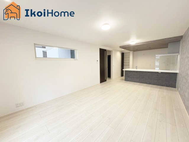 明石市第3大久保町八木　新築戸建の居間・リビング|【ホームページに現地動画掲載中】●年中無休：当日予約可●LDK17.75帖になります。2面採光！