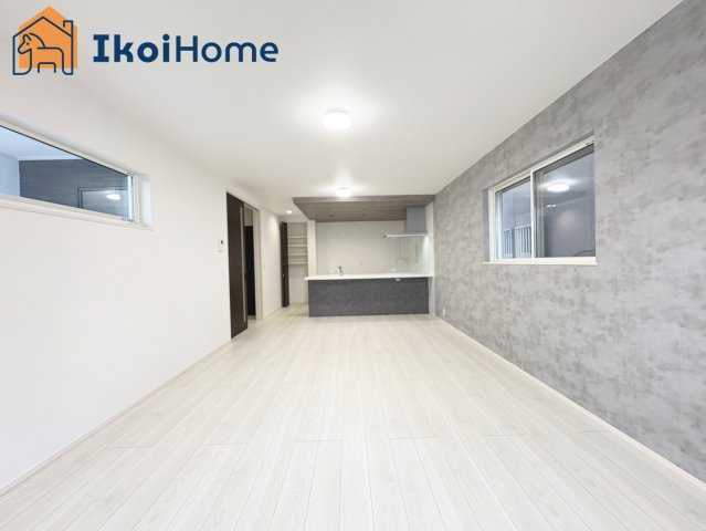 明石市第3大久保町八木　新築戸建の居間・リビング|【ホームページに現地動画掲載中】●年中無休：当日予約可●長方形で家具を配置しやすい間取り！