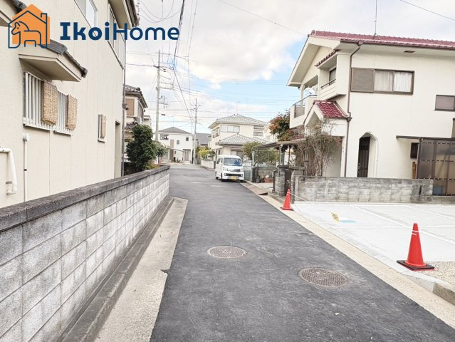明石市第3大久保町八木　新築戸建の前面道路含む現地写真|【ホームページに現地動画掲載中】●年中無休：当日予約可●道路幅員約4.3mです！交通量も少なく安心！