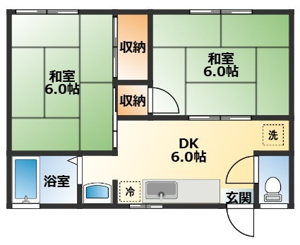 グランメールBの間取り