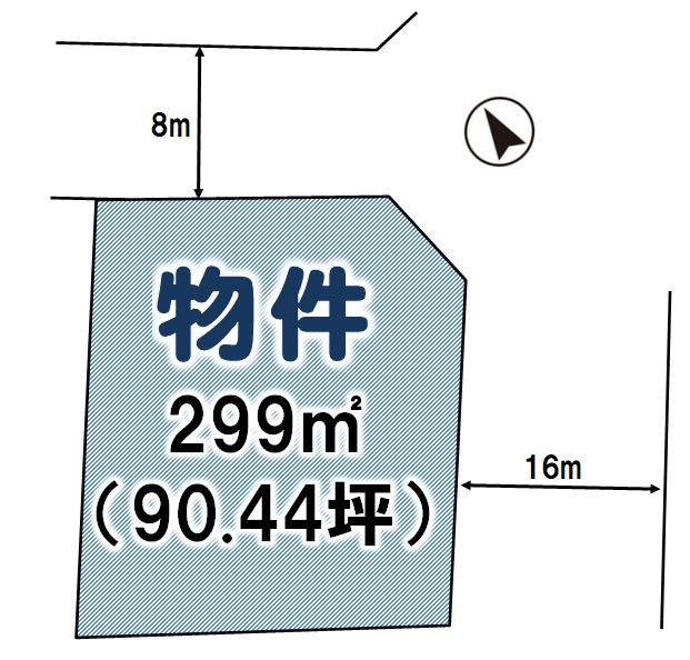 小山市粟宮の土地図