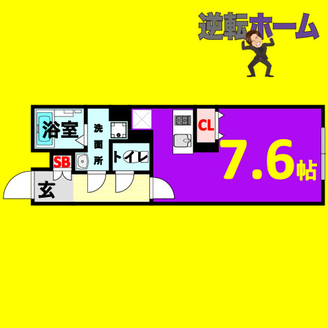 LUORE大曽根NORTH　名古屋市賃貸　仲介手数料無料の間取り